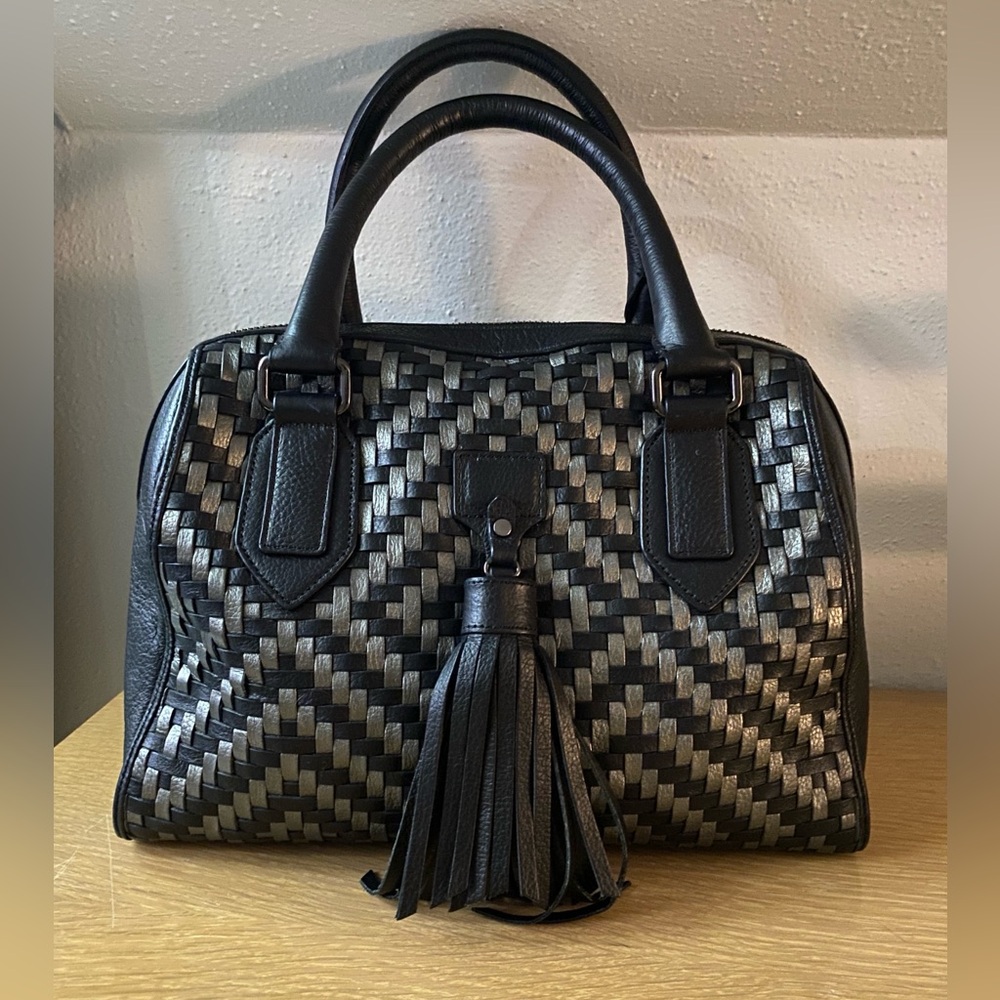 Cole Haan cross woven bag very good used condition